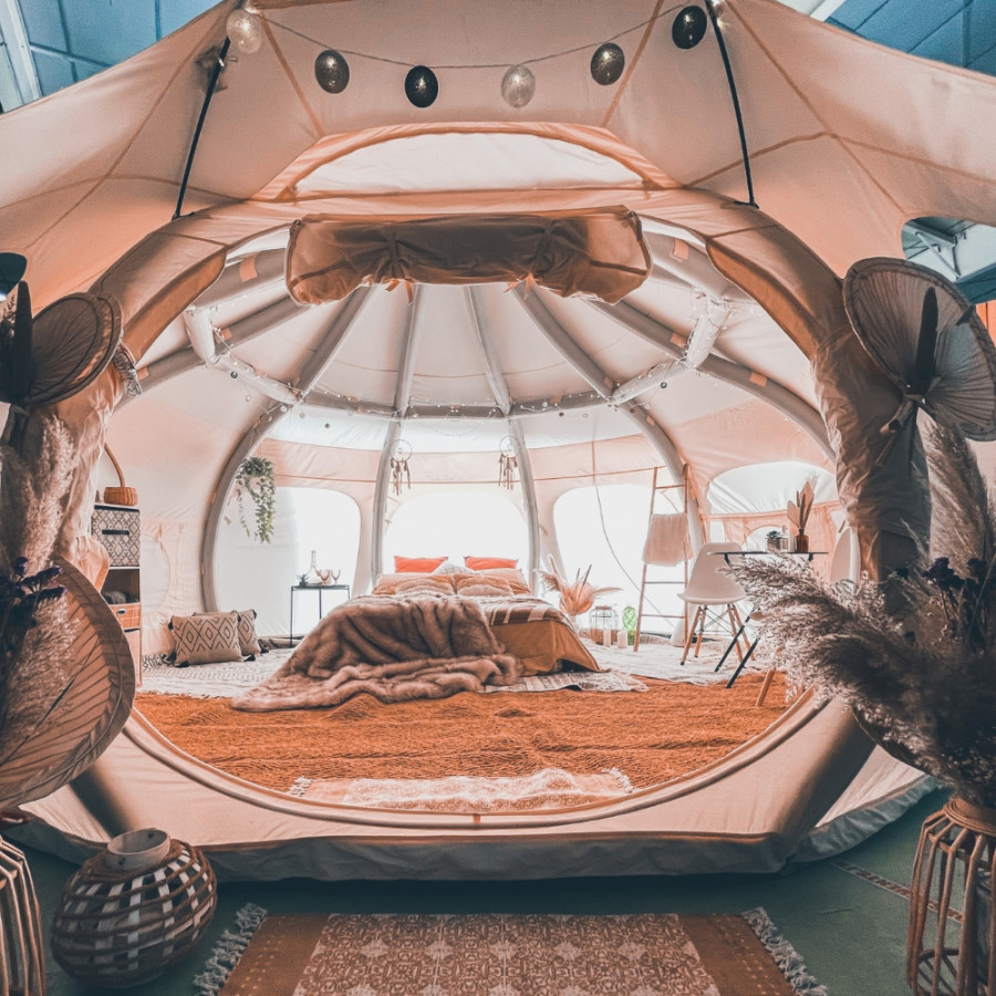 glamping avec Lotus Airbelle