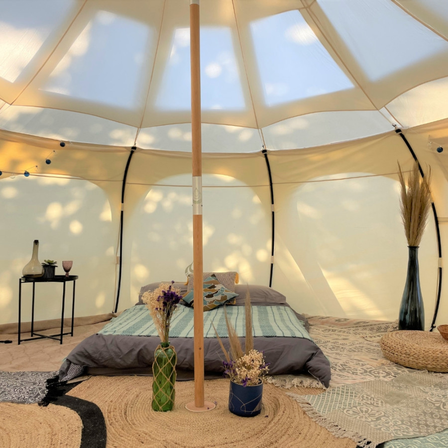 Lotus stargazer concept glamping