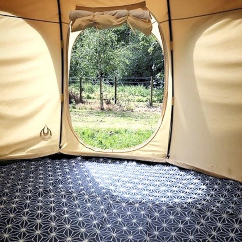 Tapis propylène pour tente de glamping