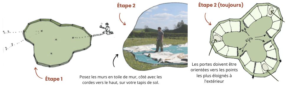 comment monter une tente de glamping extra large